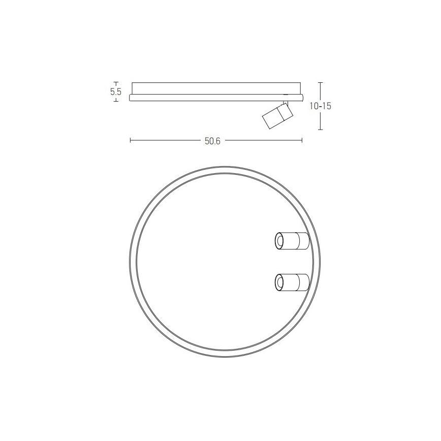 Zambelis 22015 - LED Dimbar taklampa LED/71W/230V vit