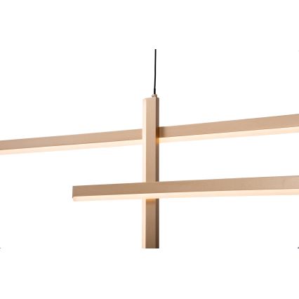 Zambelis 22022 - LED ljusreglerad ljuskrona på textilsladd LED/41W/230V guld