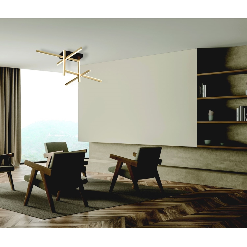 Zambelis 22026 - Dimbar LED ytmonterad ljuskrona LED/46W/230V guld