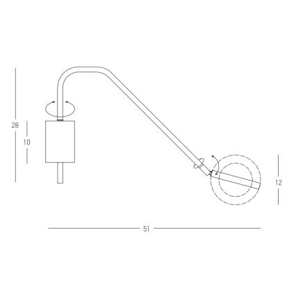 Zambelis 22043 - LED ljusreglerad vägglampa LED/7W/230V vit