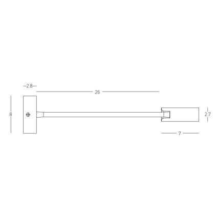 Zambelis 22050 - LED vägglampa LED/3W/230V CRI90 vit