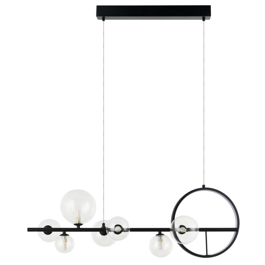 Zambelis 22063 - LED ljusreglerad ljuskrona på textilsladd LED/14W + 7xG9/7W/230V