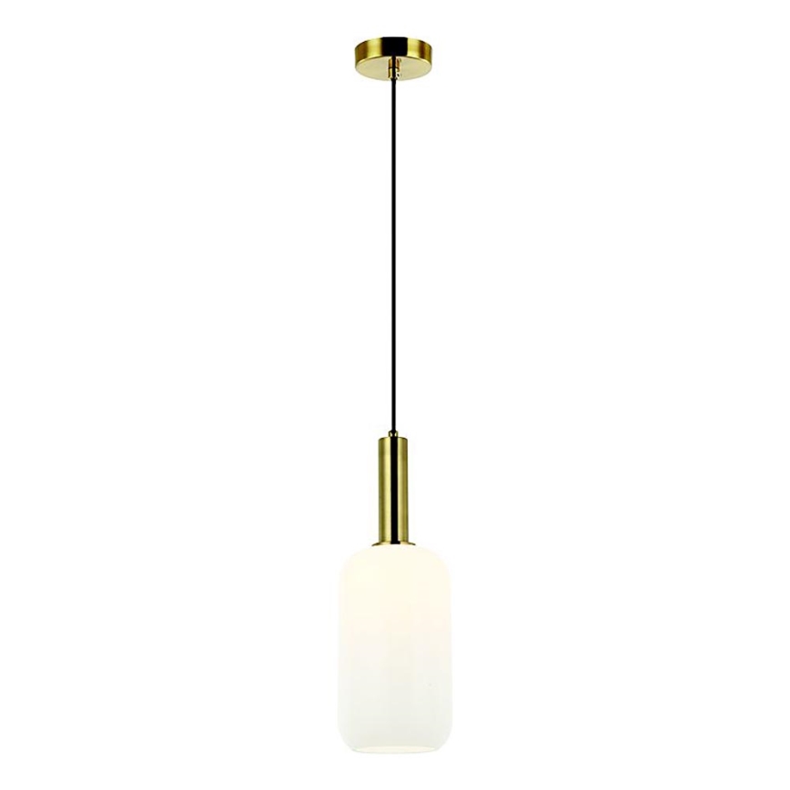 Zambelis 22070 - Ljuskrona med textilsladd 1xE27/40W/230V diameter 15 cm guld
