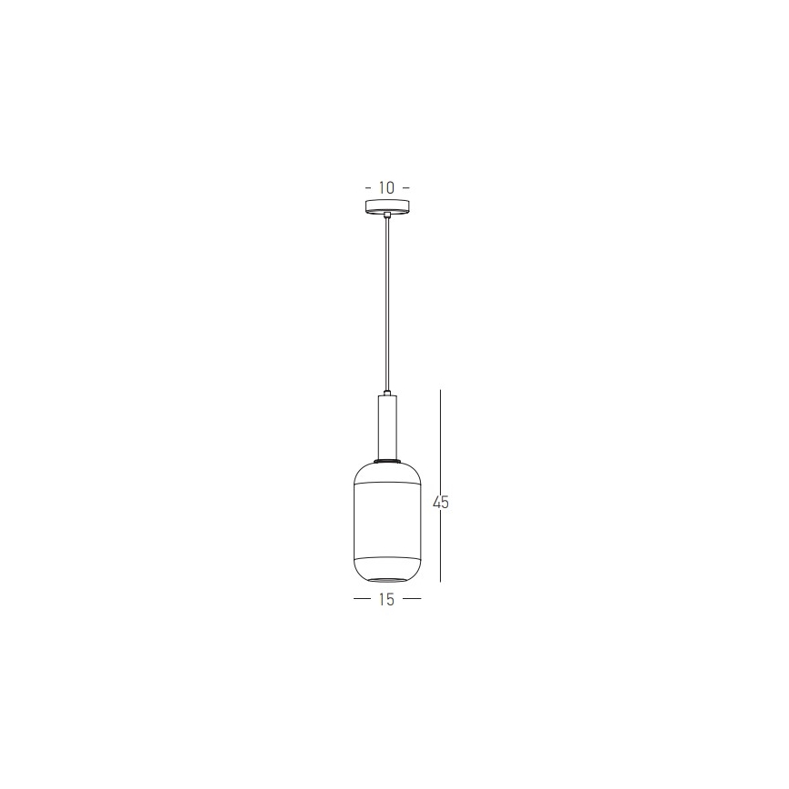 Zambelis 22070 - Ljuskrona med textilsladd 1xE27/40W/230V diameter 15 cm guld