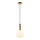 Zambelis 22071 - Ljuskrona med textilsladd 1xE27/40W/230V diameter 20 cm guld