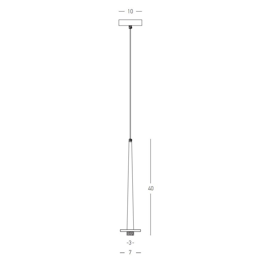 Zambelis 22110 - LED ljuskrona med textilsladd LED/3W/230V CRI90 svart