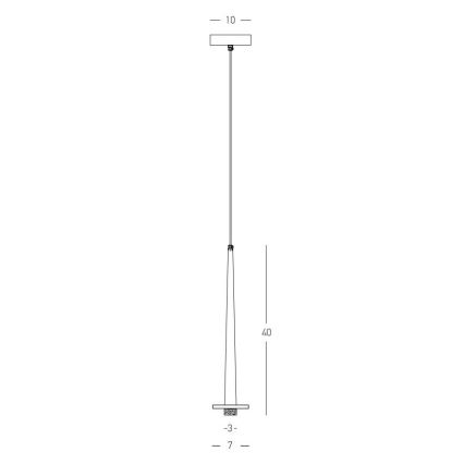 Zambelis 22111 - LED ljuskrona med textilsladd LED/3W/230V CRI90 guld