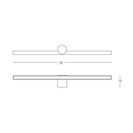 Zambelis 22125 - Badrumsspegel med LED-belysning LED/17W/230V 81 cm IP54