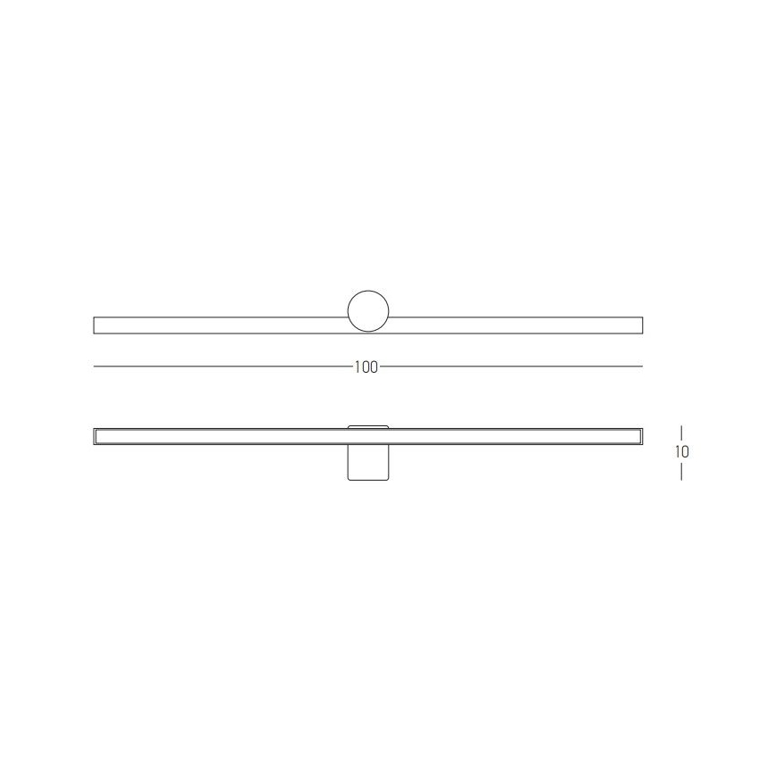 Zambelis 22126 - Badrumsspegel med LED-belysning LED/21W/230V 100 cm IP54
