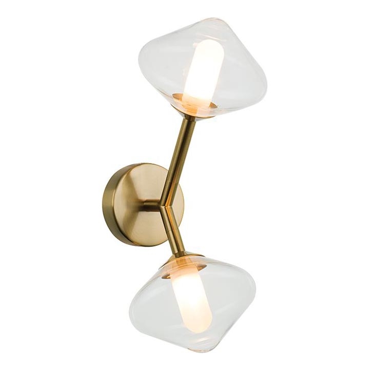 Zambelis 23022 - Vägglampa 2xG9/5W/230V guld