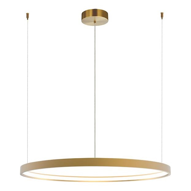 Zambelis 23032 - LED ljusreglerad ljuskrona på textilsladd LED/28W/230V 3000K diameter 60 cm guld