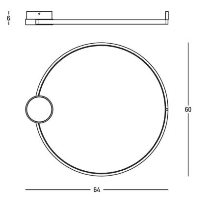 Zambelis 23096 - LED Dimbar taklampa LED/24W/230V 3000K diameter 60 cm guld