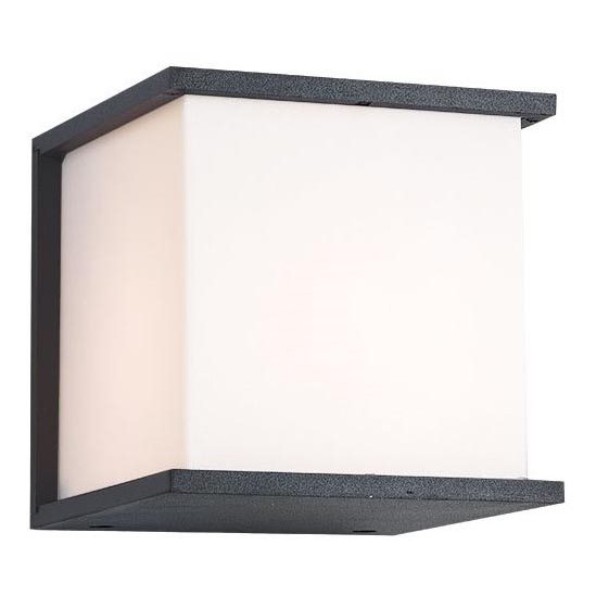 Zambelis E127 - Vägglampa för utomhusbruk 1xE27/18W/230V IP54 antracit