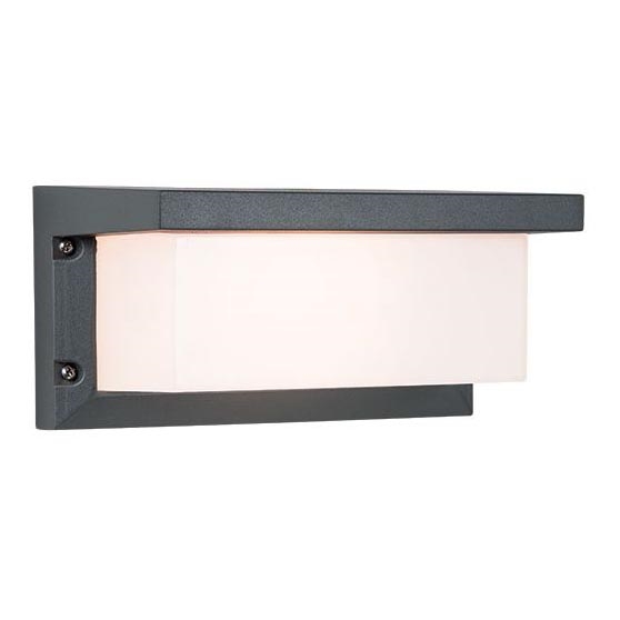Zambelis E128 - Vägglampa för utomhusbruk 1xE27/18W/230V IP54 antracit