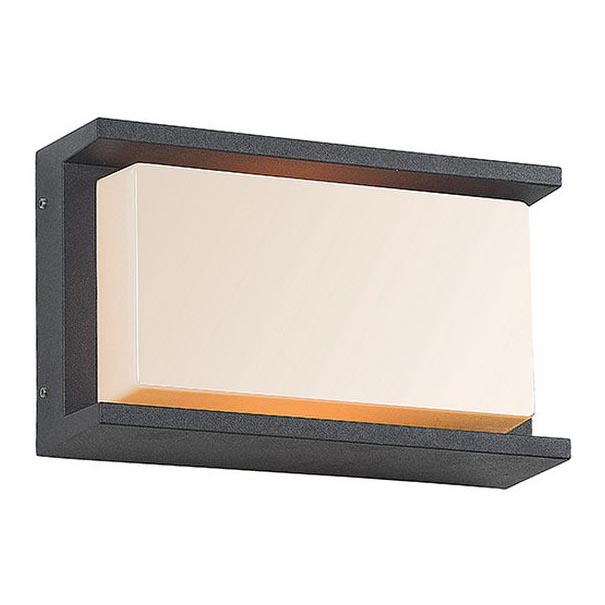 Zambelis E149 - Vägglampa för utomhusbruk 1xE27/18W/230V IP54 antracit