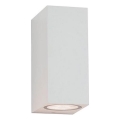 Zambelis E151 - Vägglampa för utomhusbruk 2xGU10/15W/230V IP54 vit