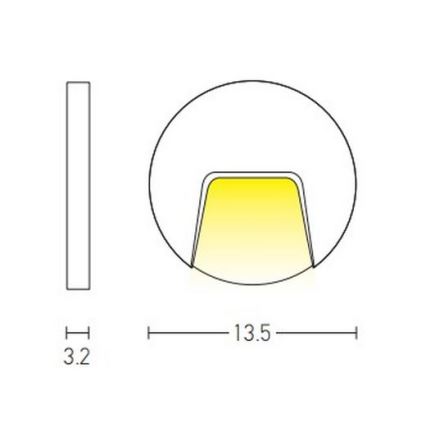 Zambelis E183 - LED trappbelysning för utomhusbruk LED/3W/230V IP54 antracit
