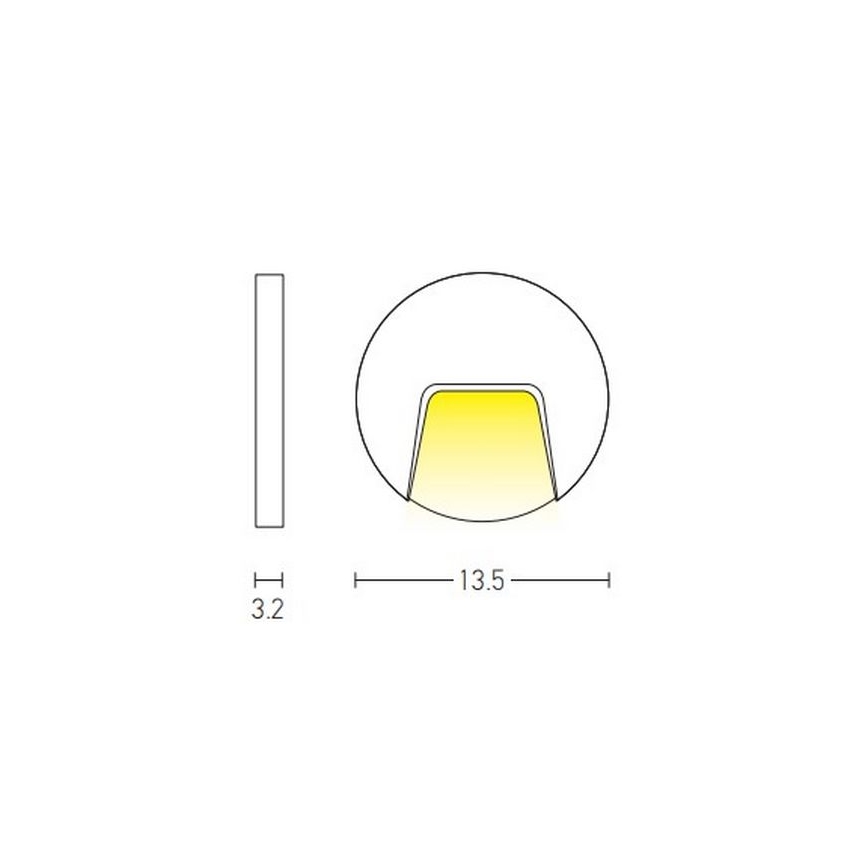 Zambelis E183 - LED trappbelysning för utomhusbruk LED/3W/230V IP54 antracit