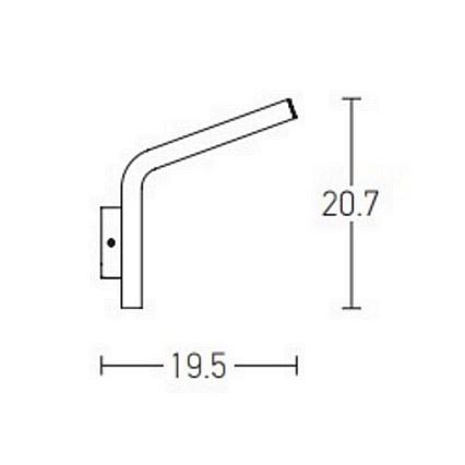 Zambelis E205 - LED vägglampa för utomhusbruk LED/10W/230V IP54 antracit
