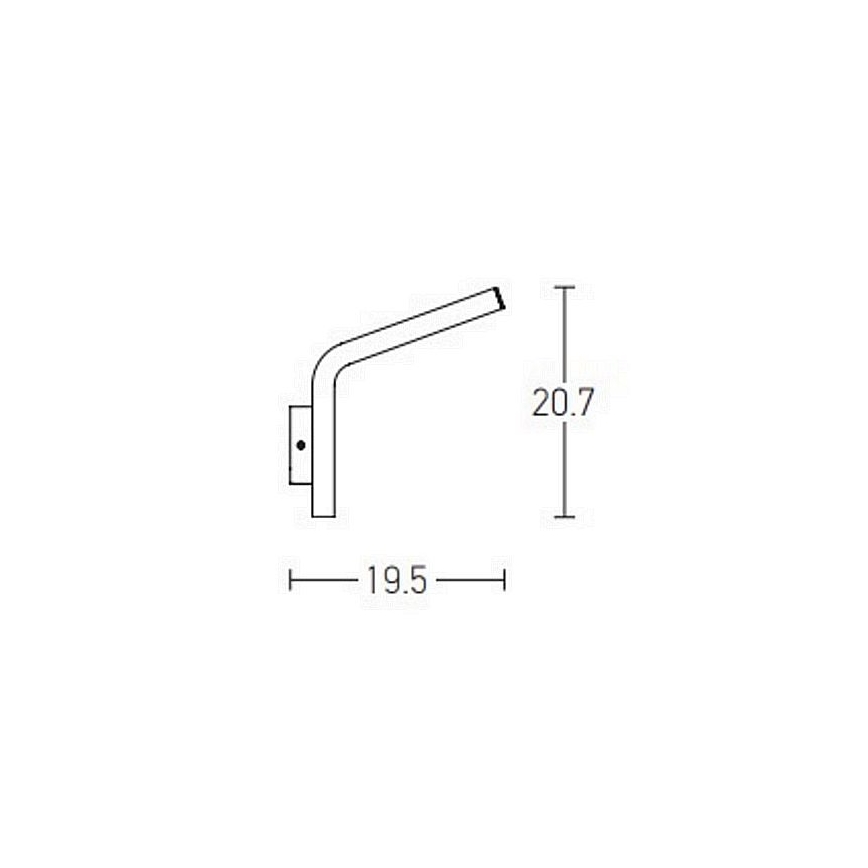 Zambelis E205 - LED vägglampa för utomhusbruk LED/10W/230V IP54 antracit