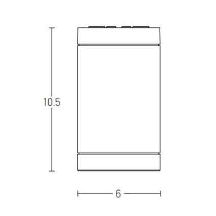 Zambelis E220 - Spotlight för utomhusbruk 1xGU10/7W/230V IP54 vit