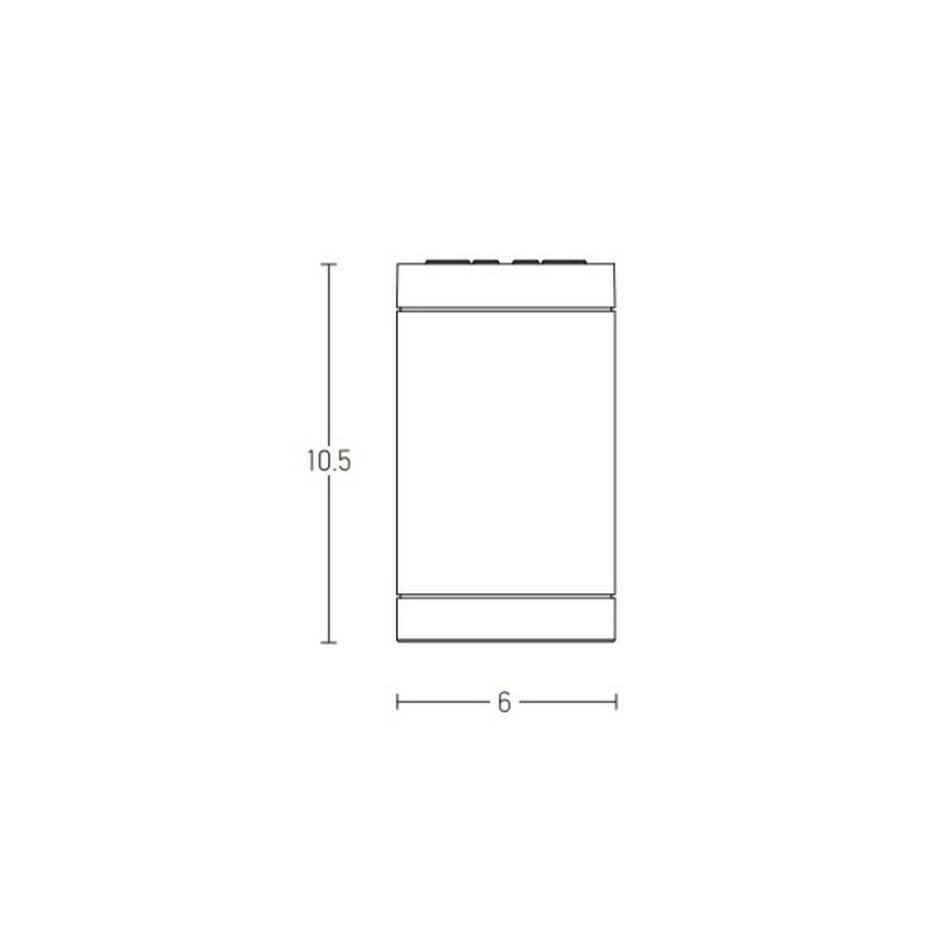 Zambelis E220 - Spotlight för utomhusbruk 1xGU10/7W/230V IP54 vit