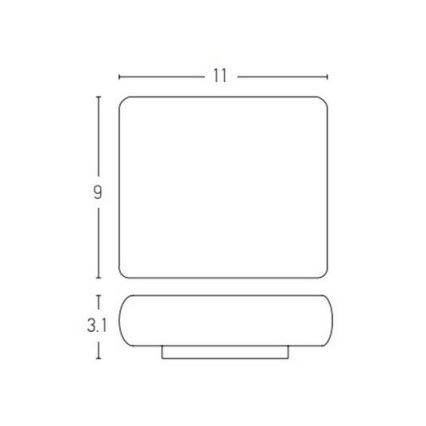 Zambelis E238 - LED vägglampa för utomhusbruk 2xLED/3W/230V IP65 antracit