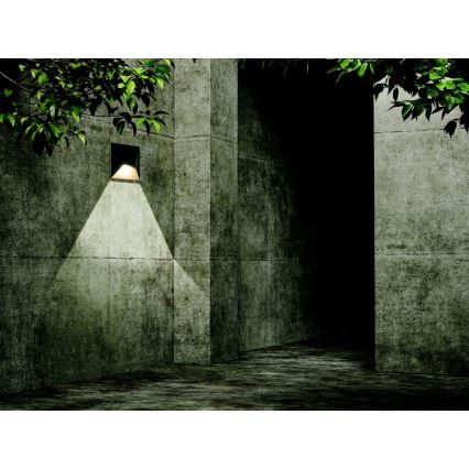 Zambelis E243 - LED vägglampa för utomhusbruk LED/7W/230V IP44 antracit