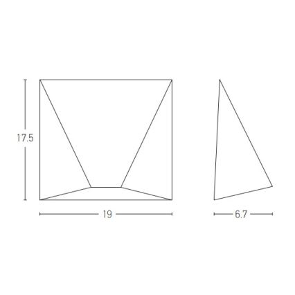 Zambelis E243 - LED vägglampa för utomhusbruk LED/7W/230V IP44 antracit