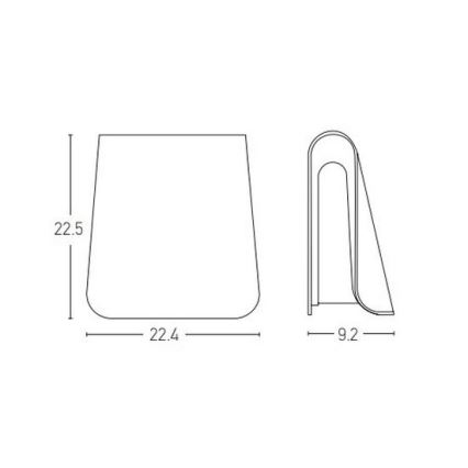 Zambelis E245 - LED vägglampa för utomhusbruk LED/6W/230V IP54 antracit