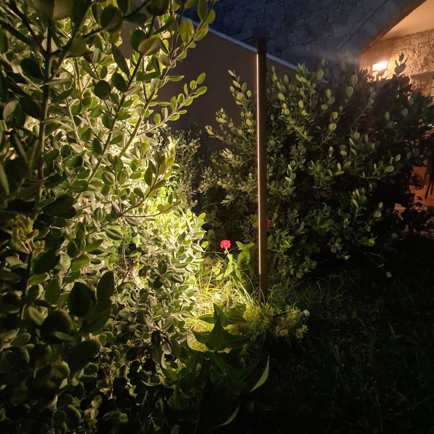 Zambelis E280 - LED-lampa för utomhusbruk LED/15W/230V IP65 brun