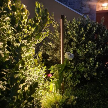 Zambelis E280 - LED-lampa för utomhusbruk LED/15W/230V IP65 brun