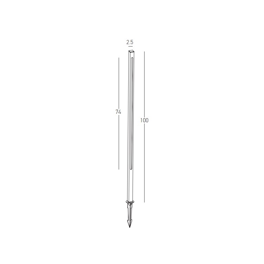 Zambelis E280 - LED-lampa för utomhusbruk LED/15W/230V IP65 brun