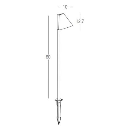 Zambelis E281 - Utomhuslampa 1xGU10/20W/230V IP65 antracit