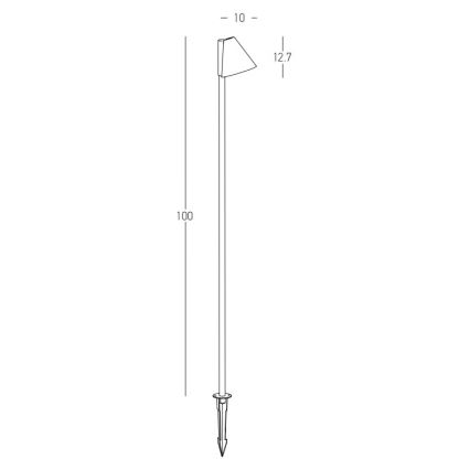 Zambelis E282 - Utomhuslampa 1xGU10/20W/230V IP65 antracit