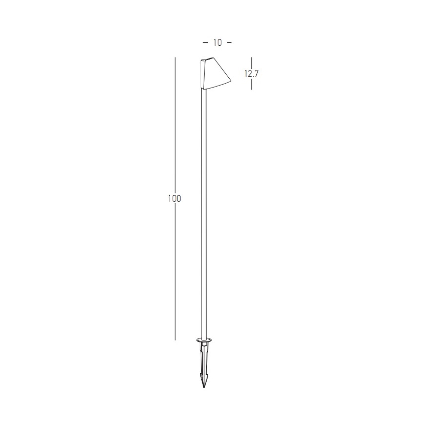 Zambelis E282 - Utomhuslampa 1xGU10/20W/230V IP65 antracit