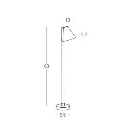 Zambelis E283 - LED-lampa för utomhusbruk LED/6W/230V IP65 antracit