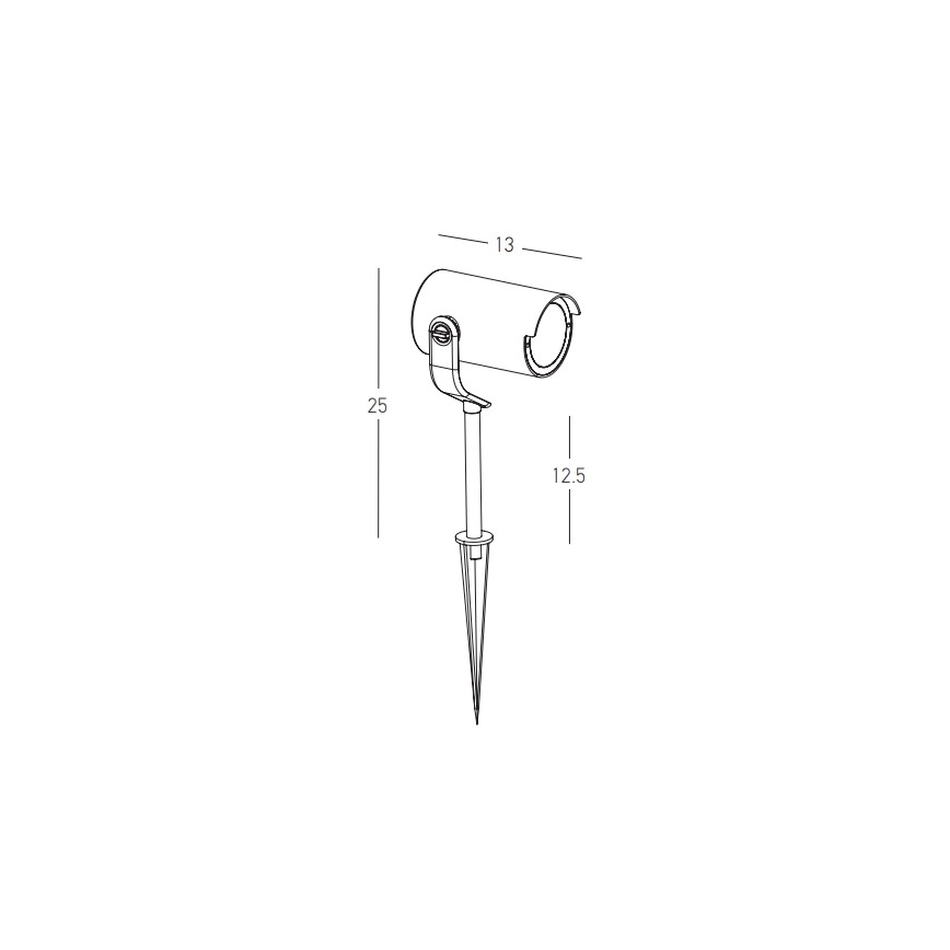 Zambelis E284 - Utomhuslampa 1xGU10/20W/230V IP65 brun