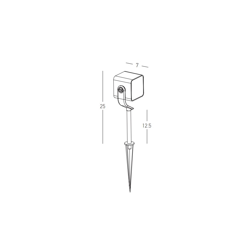 Zambelis E286 - LED-lampa för utomhusbruk LED/12W/230V IP65 antracit