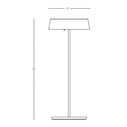 Zambelis E291 - LED ljusreglerad utomhuslampa LED/2,2W/5V IP54 guld