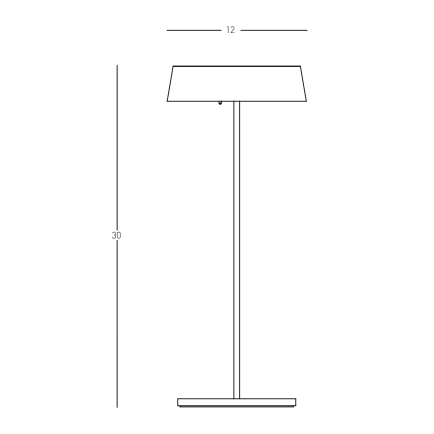 Zambelis E291 - LED ljusreglerad utomhuslampa LED/2,2W/5V IP54 guld