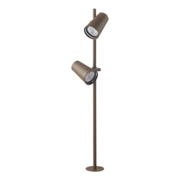 Zambelis E299 - LED-lampa för utomhusbruk 2xLED/6W/230V IP54 CRI93 brun