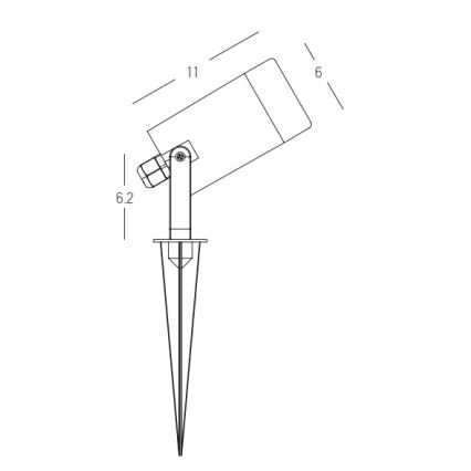 Zambelis E312 - Utomhuslampa 1xGU10/7W/230V IP54
