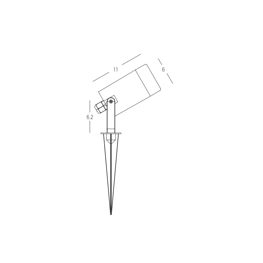 Zambelis E312 - Utomhuslampa 1xGU10/7W/230V IP54