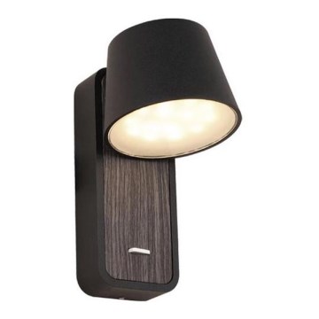 Zambelis H61 - LED vägglampa LED/7W/230V brun