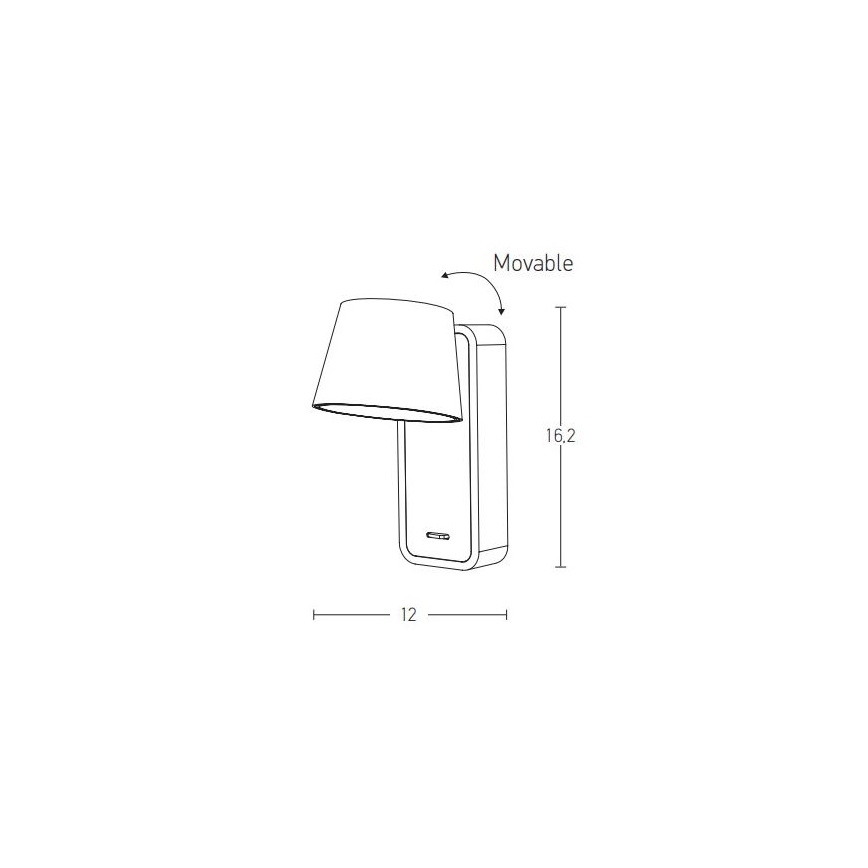 Zambelis H61 - LED vägglampa LED/7W/230V brun