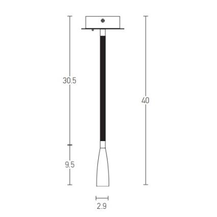 Zambelis H63 - LED Flexibel läslampa LED/3W/230V mässing