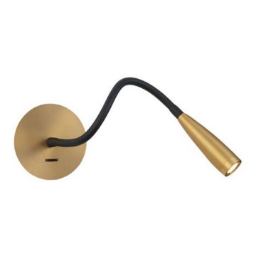 Zambelis H63 - LED vägglampa LED/3W/230V mässing