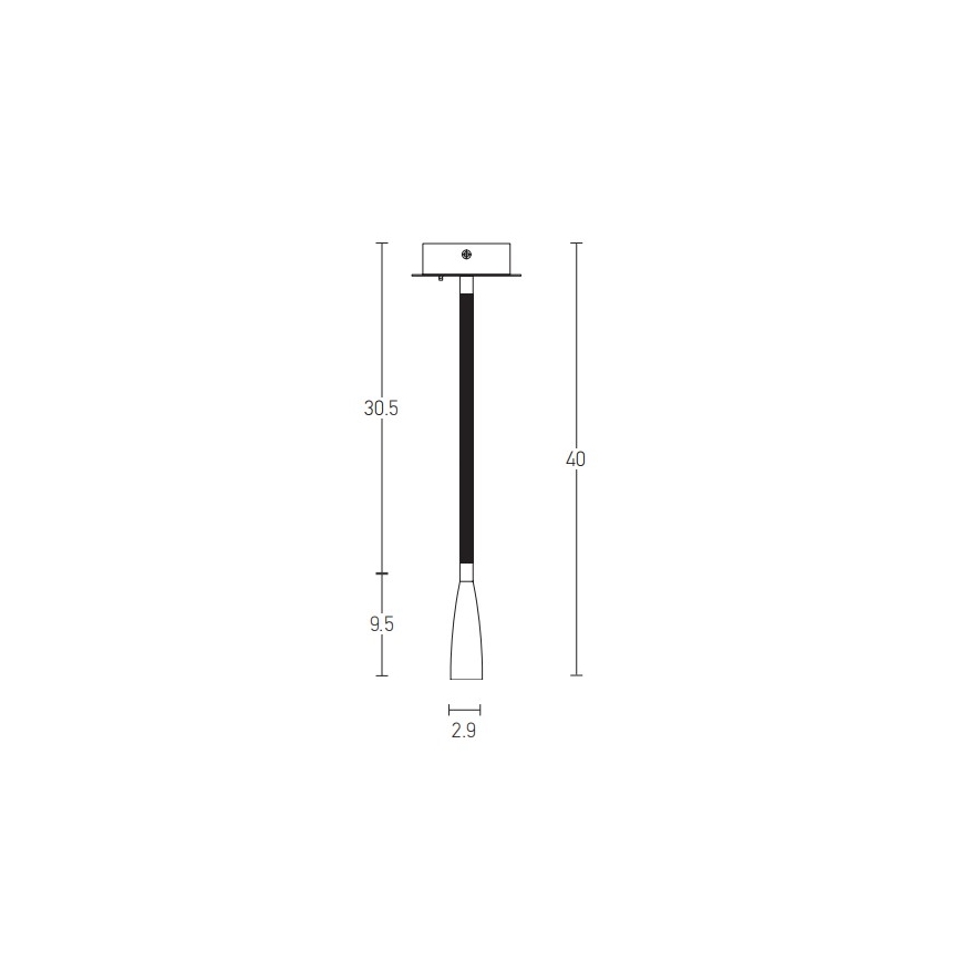 Zambelis H63 - LED vägglampa LED/3W/230V mässing