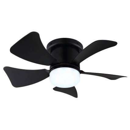 ZEVENTI - LED Dimbar takfläkt MUNDAKA LED/10W/230V 3000-6500K svart + fjärrkontroll